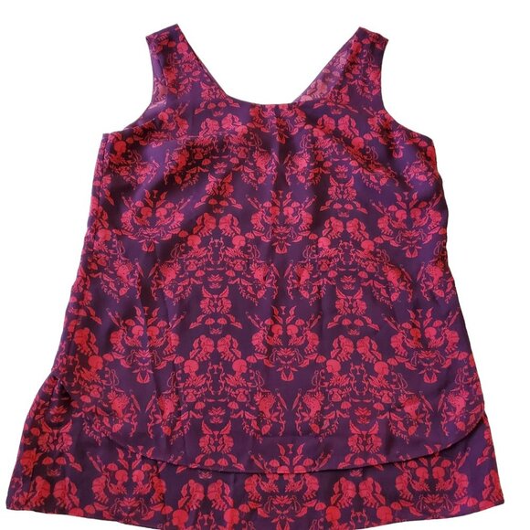 CAbi 3258 Cameo Sleeveless Tank Raspberry & Plum Small - Picture 4 of 15